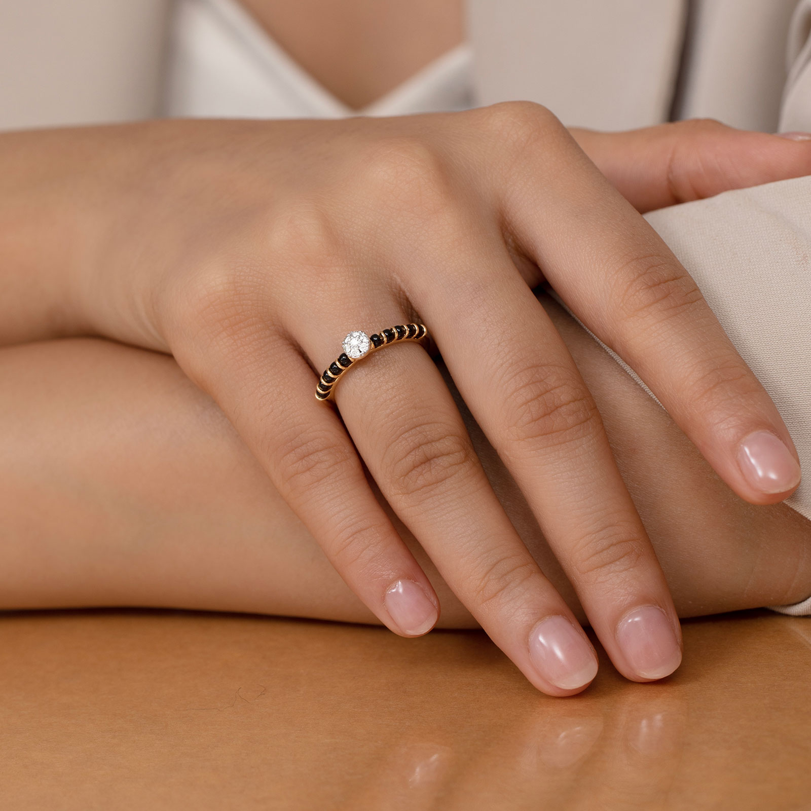 Kia Diamond Mangalsutra Ring