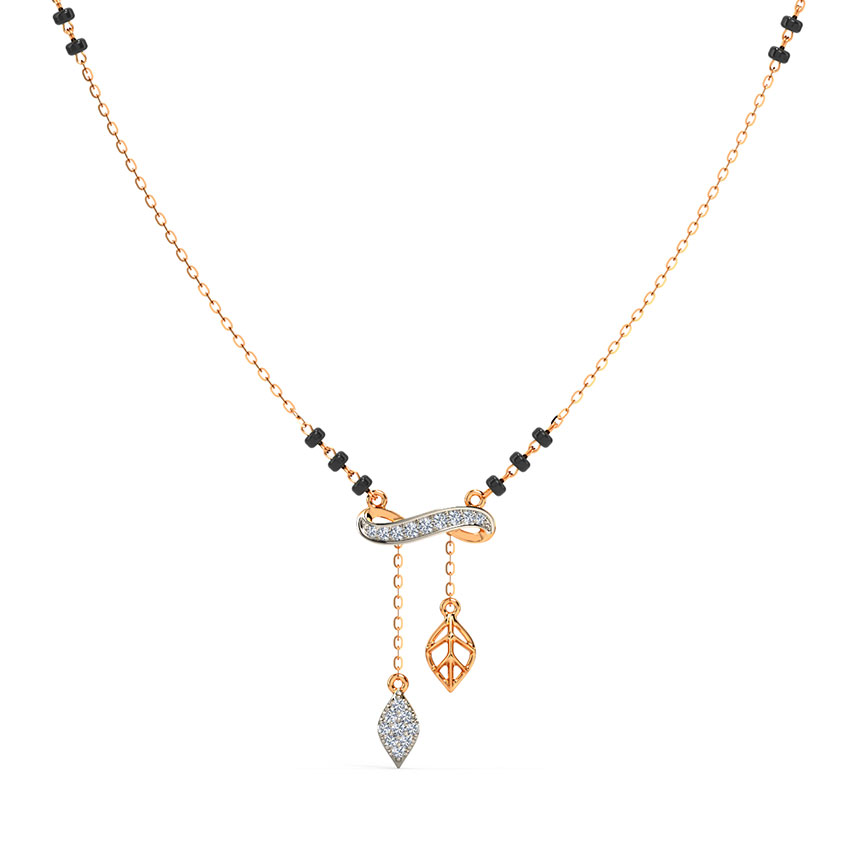 Nubia Infinity Lariat Diamond Mangalsutra