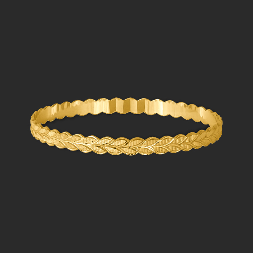 Emily 22KT Gold Bangle